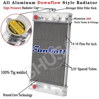 U45506580 2 Row Aluminum Radiator fit Perkins Generator 404D, TPN440 10000-54916
