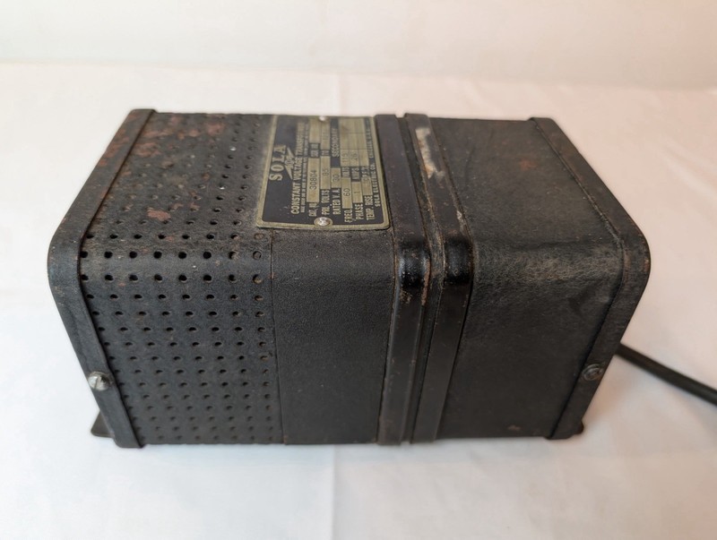 Sola Electric Constant Voltage Transformer Model 30804 | Vintage 1940s | Chicago