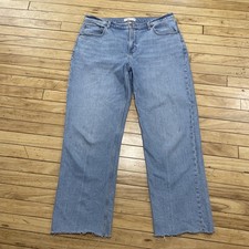 Abercrombie  Fitch Curve Love Jeans 32 14R The Baggy Low Rise Blue Stretc Denim