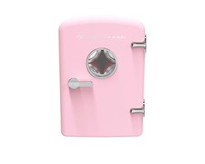 Retro Mini Frigorifero Personale 11,8 D x 7,1 W 10,1 H Frigorifero Portatile ROSA