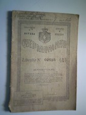 Libretto Postale "CASSE DI RISPARMIO POSTALI UFFICIO DI CELLIO"  1920