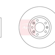 APEC DS 7 Crossback J4 JR JC 2017 Bremsscheibe vorne (Einzeln) DSK2864