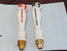 Brooklyn IPA and Brooklyn Lager Ceramic Beer Tap Handles