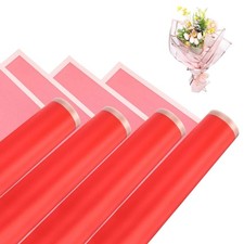 20 PCS Bright Red 56cm/22 Inch Waterproof Flower Bouquet Wrapping Paper DIY