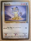 Pokemon Meowth 56/64 Jungle Gold Border Rare Holo WOTC Fruit Roll-Ups Promo