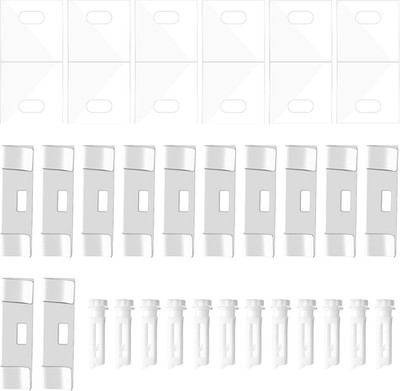 36PCS Vertical Blind Repair Kit Tabs Stems Clips Replacement Parts Window Blinds