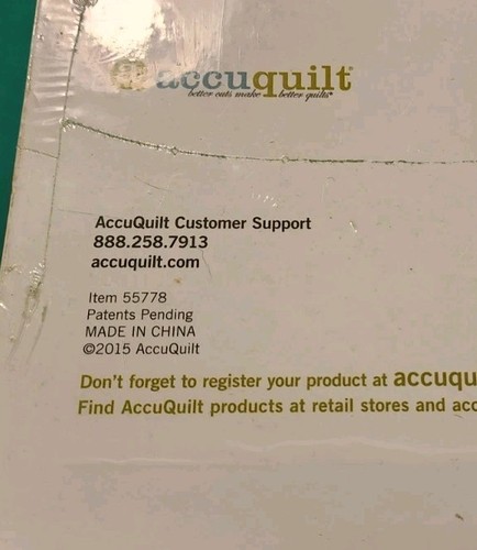 ACCUQUILT GO! QUBE Mix & Match 12" Block BRAND NEW SEALED - Picture 4 of 6
