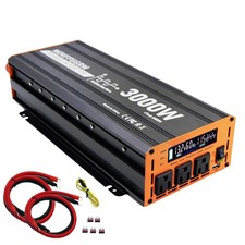 3000 Watt Power Inverter Converter, Car/Truck/RV 12V DC to 110V AC Converter,...