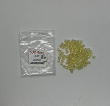 Swarovski 4mm Crystal Bicone Beads Jonquil Yellow Lot of 116 New Old Stock