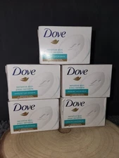 NOS 5x 4oz Dove Unilever Sensitive Skin Beauty Bar Soap 1/4 moisturizing Cream