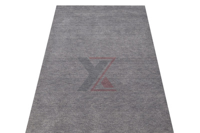 Handloom Solid Grey Area Rug   Modern Minimalist Wool Carpet for Living Room Bed