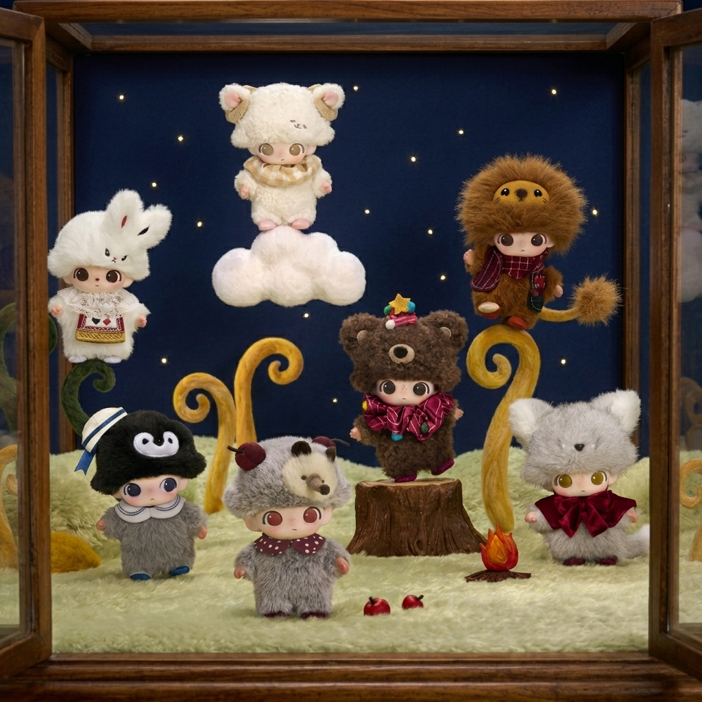 POP MART DIMOO Ballet Bear Secret Plush Pendant The Secret Theatre
