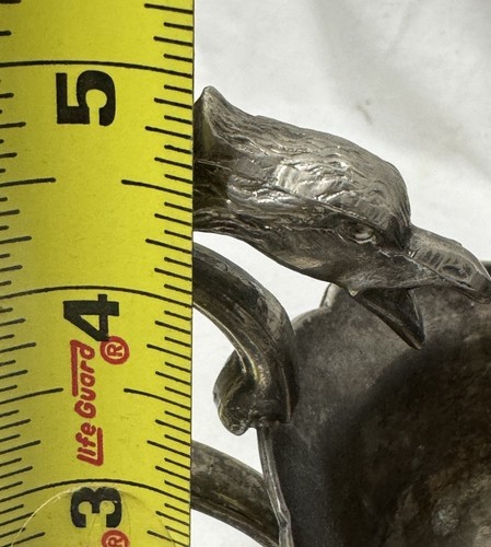 Vintage Corbell & Company Silverplate Gravy Sauce Boat with Griffon Head Handle - Picture 19 of 20