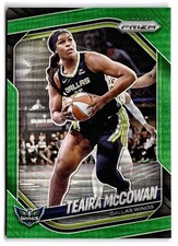 2025 Panini Prizm WNBA #48 Teaira McCowan Dallas Wings Green Prizms