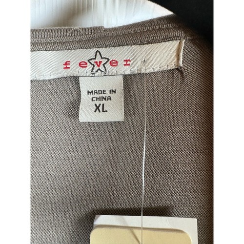Nuevo con etiquetas Suéter Fever Jocky Suave Ligero Para Mujer XL Beige Tostado Volantes Manga Larga - Imagen 5 de 10