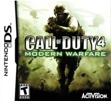 NINTENDO DS CALL Of DUTY 4 MODERN WARFARE Video Game EUC CoD4 IN CASE w/ INSERTS