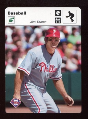 2005 Leaf Sportscasters White Fielding-Ball Jim Thome #23 #D 60/60 HOF