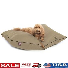 Super Value Dog Bed Washable Durable Polyester Fiber Fill Rectangle Pet Bed New