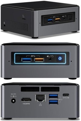 Intel NUC7i3BNHXF (Intel i3-7100U CPU 2x 2.4Ghz, 4GB RAM, 16GB Optane, 1TB HDD,