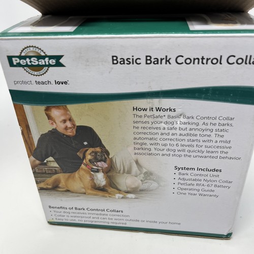 PetSafe Basic Bark Control Collar Dogs 8 lb. and Up-PBC-102-Automatic Open Box - Picture 3 of 6