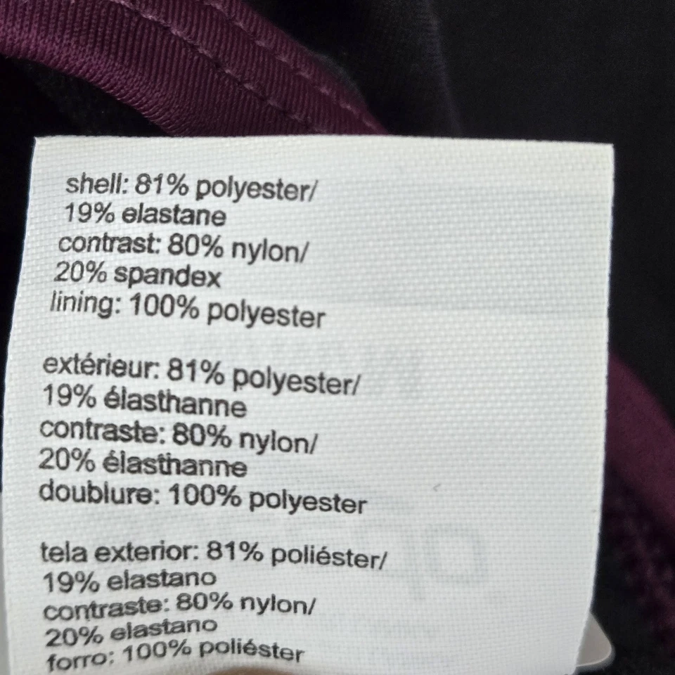 Speedo Women Swimwear M Purple Nylon Polyester One-Piece Athletic Sleeveless - Image 3 of 4