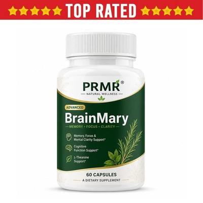 Brain Mary Mind Memory Cognitive Advanced Support BrainMary 60 Capsules