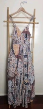 Tigerlily Multicolour Printed Full Skirt Spaghetti Strap Ruffle Maxi Dress 10