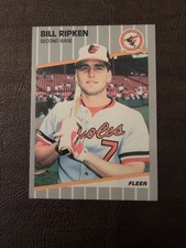 1989 Fleer Bill Ripken #616 Baltimore Orioles MLB BLACKOUT ERR