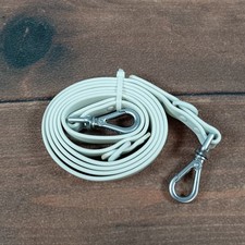 Wild One Adjustable Dog Leash Light Beige Silicone Metal Clasp