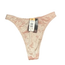 Vintage Natori Panty Thong Beige Nude Cafe Small Style 50441 NWT