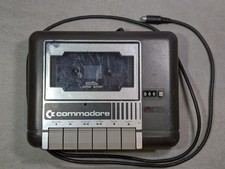 Black Commodore 1531 Datasette / Cassetta / Tape Deck Prop non testato