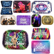 Wise Skies Metal Graphic Rolling Trays Cool Funky Cute Roller Accessories