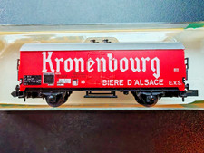 Minitrix 51 3594 00, carrello birra "Kronenbourg", rosso, SNCF, ep. IV, TOP, confezione originale