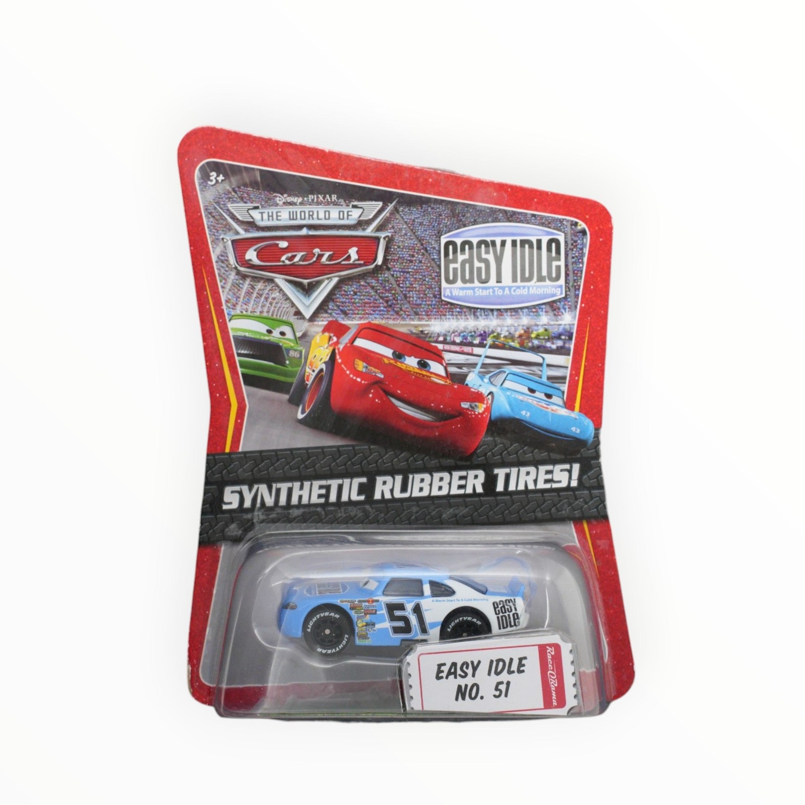 Disney Pixar Cars Easy Idle No. 51 - 2009 Synthetic Rubber Tires A