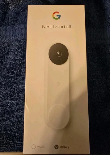 NEW Google Nest Doorbell Battery Snow GA01318-US Video Doorbell Outdoor Camera