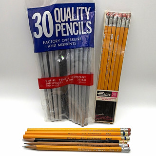 Large Lot Vintage Pencils Eagle 29c Empire Eberhard Faber Venus Velvet Try Rex