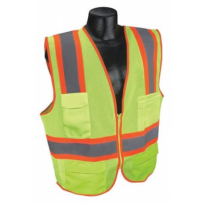 Condor 53Ym38 High-Visibility Vest, Type R, Class 2, U-Block, Silver Stripe,