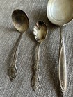 5 Pieces Antique Silverplate Serving Ware Pieces Spoons Cake Server Ladles - NR — photo 2
