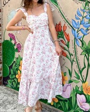 Blu Pepper Petal Whisper Dress White