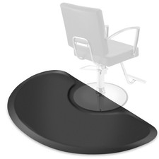 OPEN BOX - 3' x 5' Semi Circle Anti-Fatigue Salon Chair Floor Mat - 1/2" Thick