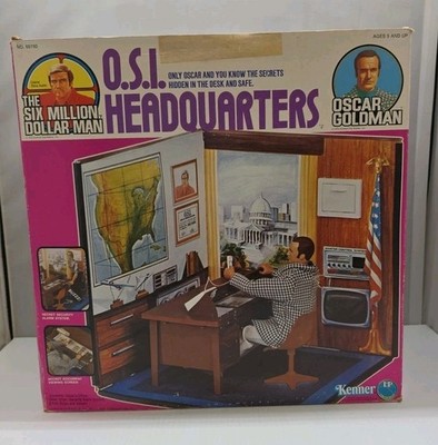 Kenner The Six Million Dollar Man OSI Headquarters 1977 In Box! Oscar Goldman 