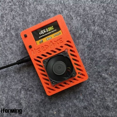 Orange NerdAxe Ultra BM1366 500GH/s 15W BTC Miner Bitcoin Lottery Miner Standard