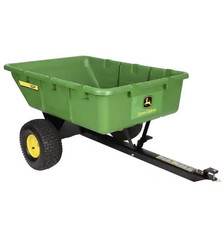 John Deere 650lb 10cu.ft. Tow Behind Poly Utility Cart Haul Mulch Hitch Pin John Deere 650lb 10cu.ft. Tow Behind Poly Utility Cart Haul Mulch Hitch Pin