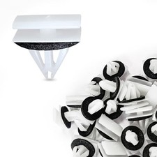 30PCS Rocker Molding Retainer Clips Screws Fits 9mm Hole Panel Door Trim