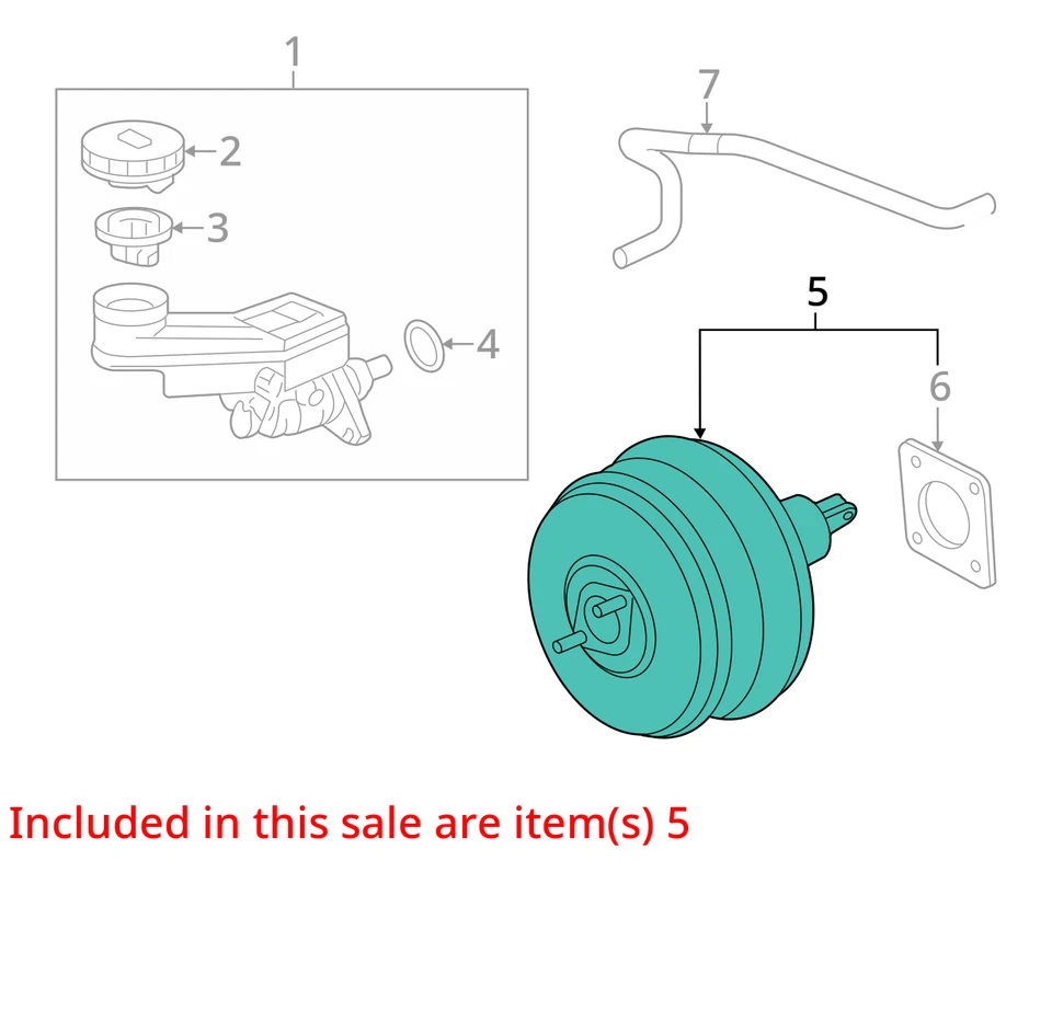 Honda Odyssey 2013 potenciador de freno OEM 111 k millas - LKQ369897769 Foto 4 de 4