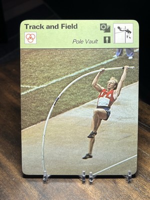 Sportscaster Card Track and Field  Pole Vault  Dave Roberts 1978