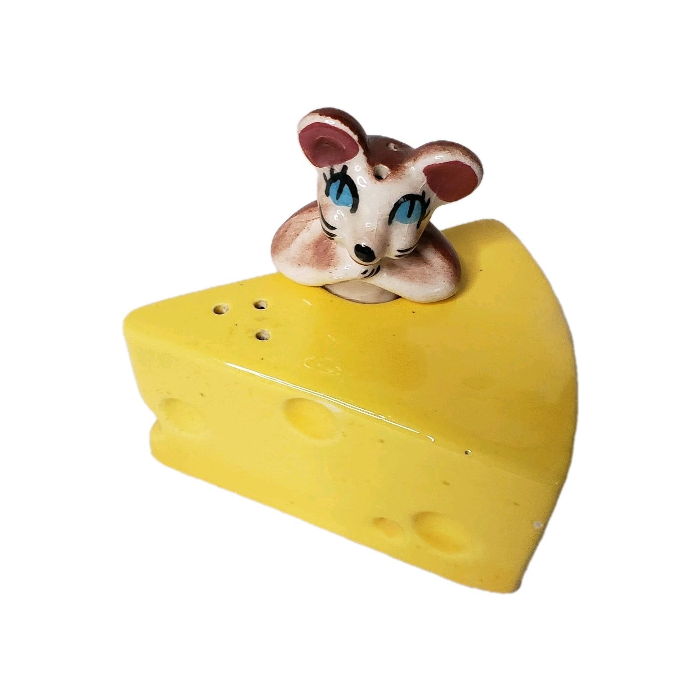 Vintage Mouse and Cheese Salt & Pepper Shakers Made in Japan
