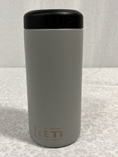 YETI 12 oz Rambler Colster Slim Can Insulator Light Gray Seltzer Tall Skinny