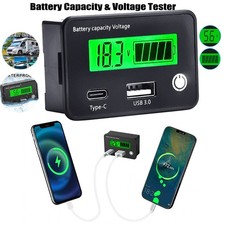 Battery Capacity Voltmeter Tester Lithium Voltage Meter Test Tool Gauge Monitor