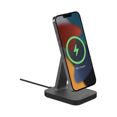 Nomad Magnetic Wireless Charging Stand For Apple, Black, Qi Desktop